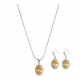 Women's Brass Silver Plated Pendant Set (Yellow) Women's Brass Silver Plated Pendant Set (Yellow)