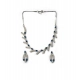 Women's Brass Silver Plated Necklace set (Blue) Women's Brass Silver Plated Necklace set (Blue)