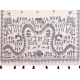Women's Linen Cotton Printed Saree With Unstitched Blouse 5.5Mtr (Off White)