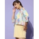 Women's Polyester Floral 3-4th Sleeves Shrug (Multicolor) Women's Polyester Floral 3-4th Sleeves Shrug (Multicolor)