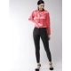 Women's Polyester Solid Long Sleeves Top (Coral) Women's Polyester Solid Long Sleeves Top (Coral)