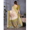 Women's Cotton Silk Printed Saree With Unstitched Blouse 5.5Mtr (Olive Green) Women's Cotton Silk Printed Saree With Unstitched Blouse 5.5Mtr (Olive Green)