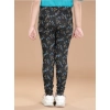 Girl's Cotton Lycra Floral Elasticated Jeggings (Multicolor) Girl's Cotton Lycra Floral Elasticated Jeggings (Multicolor)