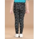 Girl's Cotton Lycra Floral Elasticated Jeggings (Multicolor) Girl's Cotton Lycra Floral Elasticated Jeggings (Multicolor)
