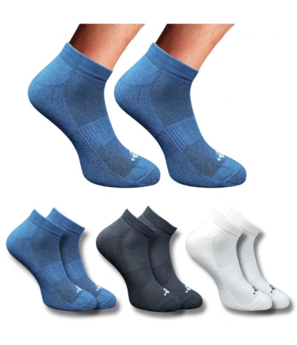 3_Pair Set Unisex Casual Cotton Printed Low Cut Socks (Multicolor)
