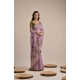 Women's Blended_Cotton Floral Motifs And Woven Buttas Saree With Unstitched Blouse 5.5Mtr (Lavender)