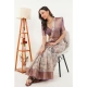 Women's Polyester Printed Saree With Unstitched Blouse 5.5 Mtr (Cream)