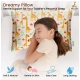 Soft Plush Printed Baby Infant Pillow for Kids Age 1 To 5 Years (Mustard)