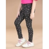 Girl's Cotton Lycra Floral Elasticated Jeggings (Multicolor) Girl's Cotton Lycra Floral Elasticated Jeggings (Multicolor)