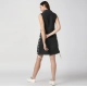 Women's Denim Solid Sleeveless Dress (Black) Women's Denim Solid Sleeveless Dress (Black)