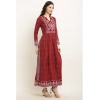Women's Casual Rayon Full sleeve Kurti (Maroon)