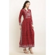 Women's Casual Rayon Full sleeve Kurti (Maroon)