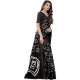 Women's Cotton Silk Bandhni Saree With Unstitched Blouse 5.5Mtr (Black)