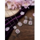 Women's Brass Silver Plated Pendant Set (Pink) Women's Brass Silver Plated Pendant Set (Pink)