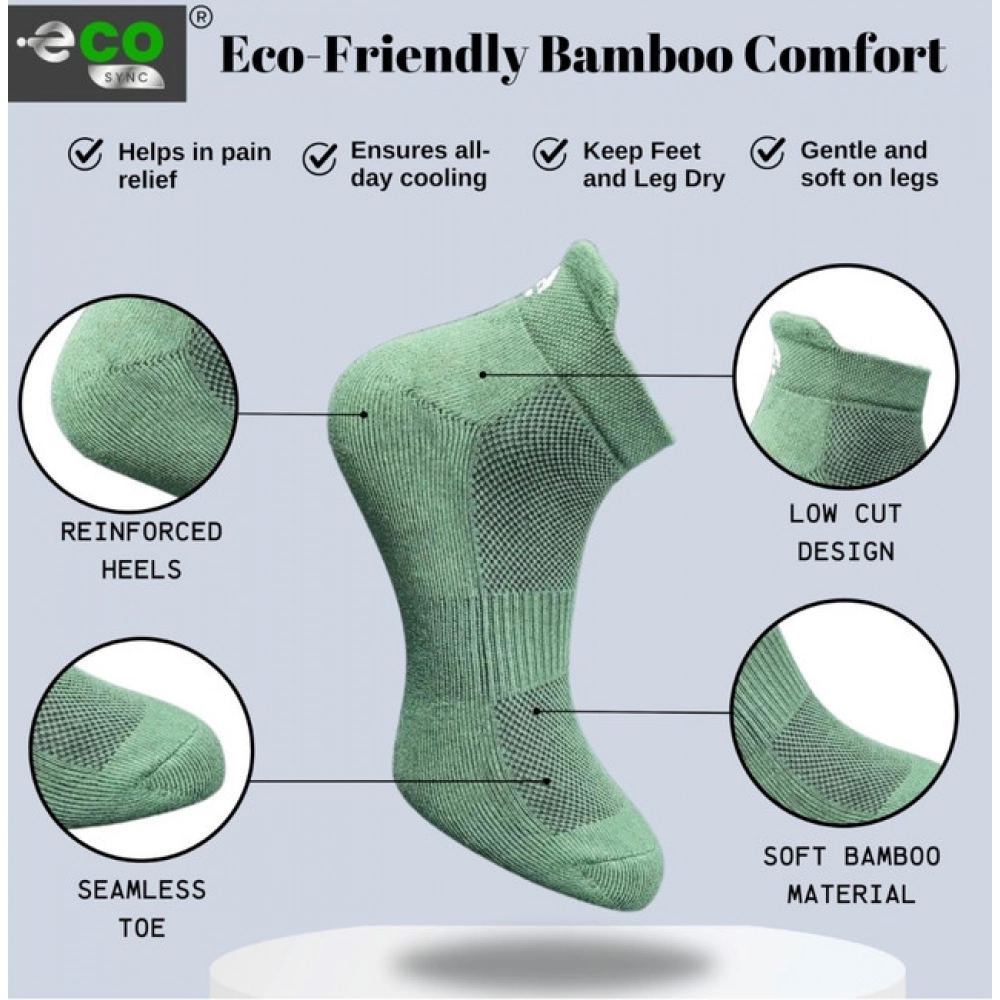 4_Pair Set Unisex Casual Cotton Printed Ankle Length Socks (Multicolor)