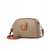 Women's PU Leather Zipper Sling Bag (Khakhi) Women's PU Leather Zipper Sling Bag (Khakhi)