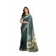Women's Linen Cotton Printed Ready To Wear Saree With Unstitched Blouse 5.5 Mtr (Light_Teal) Women's Linen Cotton Printed Ready To Wear Saree With Unstitched Blouse 5.5 Mtr (Light_Teal)