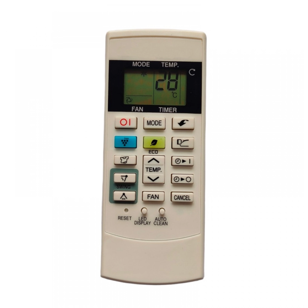 Ecomoye AC Remote No. 156 (No Backlight), Compatible/Replacement for Sharp AC Remote Control, White (Exactly Same Remote will Only Work)