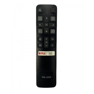 Ecomoye Smart TV Remote No. L029P (No Voice) with Netflix Function , Compatible/Replacement for TCL Smart TV LCD/LED Remote Control, Black (Exactly Same Remote will Only Work)