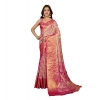 Women's Jacquard Saree With Unstitched Blouse 5.5Mtr (Pink) Women's Jacquard Saree With Unstitched Blouse 5.5Mtr (Pink)