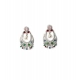 Women's Brass Silver Plated Chandbali Earrings (Multicolor) Women's Brass Silver Plated Chandbali Earrings (Multicolor)