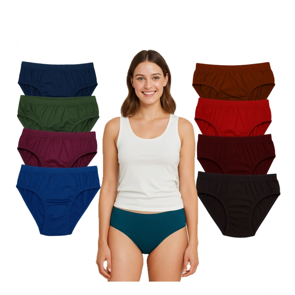 Pack of_9 Women's Cotton Solid Hipster Panty (Multicolor) Pack of_9 Women's Cotton Solid Hipster Panty (Multicolor)
