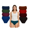 Pack of_9 Women's Cotton Solid Hipster Panty (Multicolor)