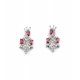 Women's Brass Silver Plated Necklace set (Red) Women's Brass Silver Plated Necklace set (Red)