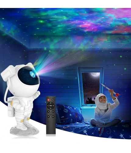 Plastic Galaxy Projector Night Lamp – Astronaut Design
