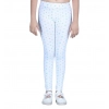 Girl's Cotton Lycra Printed Elasticated Leggings (White) Girl's Cotton Lycra Printed Elasticated Leggings (White)