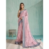 Women's Silk Blend Printed Saree With Unstitched Blouse 5.5Mtr (Pink) Women's Silk Blend Printed Saree With Unstitched Blouse 5.5Mtr (Pink)