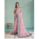 Women's Silk Blend Printed Saree With Unstitched Blouse 5.5Mtr (Pink)