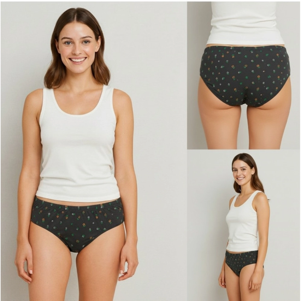 Pack of_12 Women's Cotton Printed Hipster Panty (Multicolor) Pack of_12 Women's Cotton Printed Hipster Panty (Multicolor)