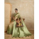 Women's Silk Printed Saree With Unstitched Blouse 5.5Mtr (Mehendi) Women's Silk Printed Saree With Unstitched Blouse 5.5Mtr (Mehendi)