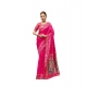 Women's Silk Blend Woven Saree With Unstitched Blouse 5.5 Mtr (Pink) Women's Silk Blend Woven Saree With Unstitched Blouse 5.5 Mtr (Pink)