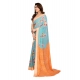 Women's Georgette Printed Saree With Unstitched Blouse 5.5Mtr (Light Blue) Women's Georgette Printed Saree With Unstitched Blouse 5.5Mtr (Light Blue)