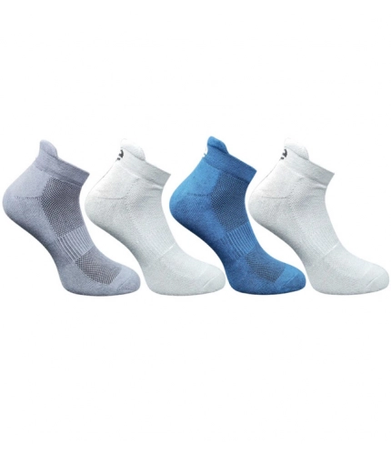 4_Pair Set Unisex Casual Cotton Printed Ankle Length Socks (Multicolor)
