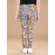 Girl's Cotton Lycra Floral Elasticated Jeggings (Multicolor) Girl's Cotton Lycra Floral Elasticated Jeggings (Multicolor)