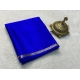 Women's Crepe Chit Pallu Solid Saree With Unstitched Blouse 5.5Mtr (Blue) Women's Crepe Chit Pallu Solid Saree With Unstitched Blouse 5.5Mtr (Blue)