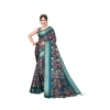 Women's Cotton Silk Printed Saree With Unstitched Blouse 5.5Mtr (Blue) Women's Cotton Silk Printed Saree With Unstitched Blouse 5.5Mtr (Blue)