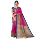 Women's Litchi silk Printed Saree With Unstitched Blouse 5-6 Mtrs (Pink) Women's Litchi silk Printed Saree With Unstitched Blouse 5-6 Mtrs (Pink)