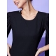 Women's Polyeter Solid Cape Sleeve Jumpsuit (Black) Women's Polyeter Solid Cape Sleeve Jumpsuit (Black)