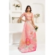 Women's Linen Cotton Printed Ready To Wear Saree With Unstitched Blouse 5.5 Mtr (Light_Peach)