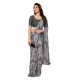 Women's Georgette Printed Saree With Unstitched Blouse 5.5Mtr (Grey) Women's Georgette Printed Saree With Unstitched Blouse 5.5Mtr (Grey)