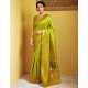 Women's Silk Blend Zari Weaving Saree With Unstitched Blouse 5.5Mtr (Lime-Green) Women's Silk Blend Zari Weaving Saree With Unstitched Blouse 5.5Mtr (Lime-Green)