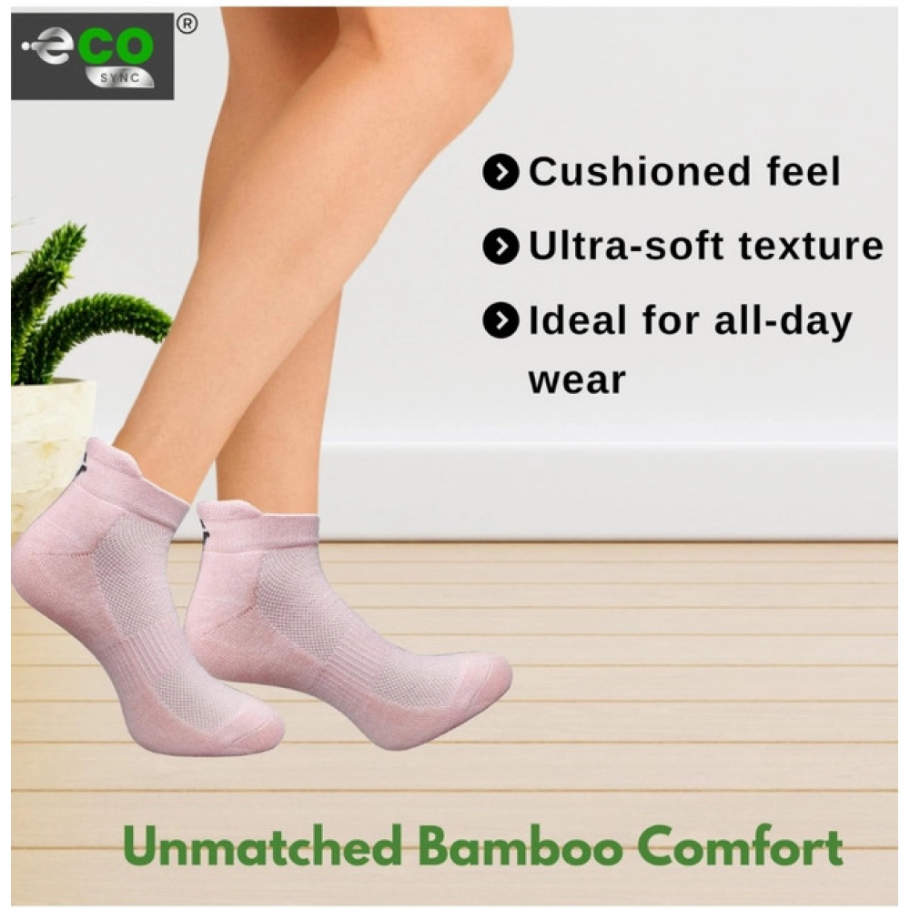 4_Pair Set Unisex Casual Cotton Printed Ankle Length Socks (Multicolor)