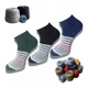 3_Pair Set Unisex Casual Cotton Printed Low Cut Socks (Multicolor)