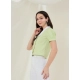Women's Cotton Striped Half Sleeve Shirt (Green - White) Women's Cotton Striped Half Sleeve Shirt (Green - White)