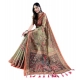 Women's Linen Printed Saree With Unstitched Blouse 5.5Mtr (Sea Green) Women's Linen Printed Saree With Unstitched Blouse 5.5Mtr (Sea Green)