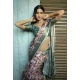 Women's Polyester Printed Saree With Unstitched Blouse 5.5 Mtr (Maroon)